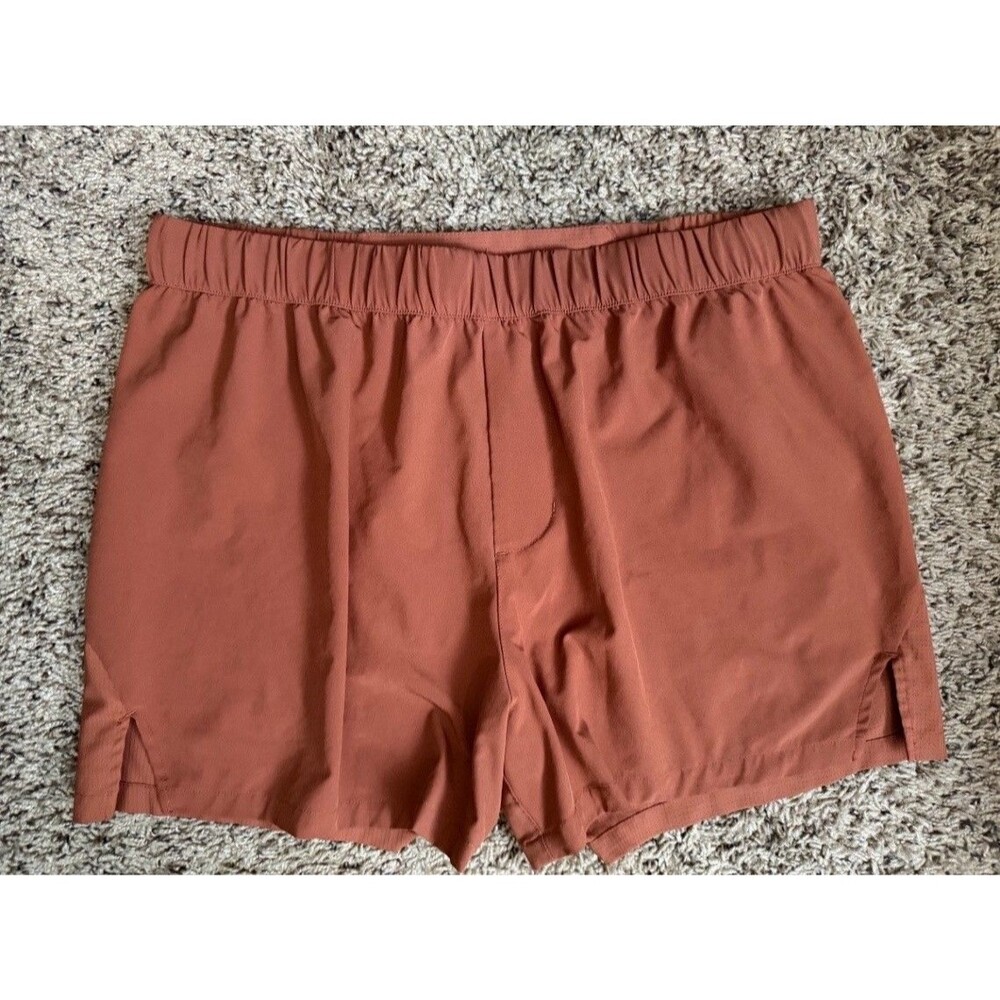 move Men's Athletic Rust Orange Shorts M Quick Dry Stretch O/N 441381